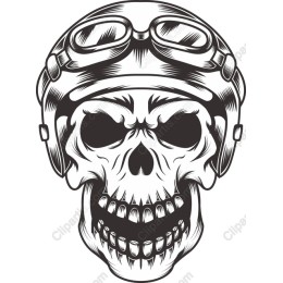 Vintage Pilot Skull work