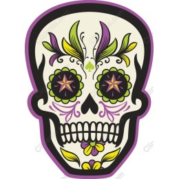 Vibrant Sugar Skull