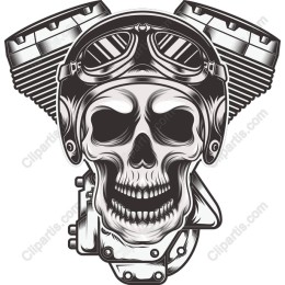 Skull Rider Motorcycle Engine