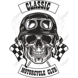 Classic Motorcycle Club Skull