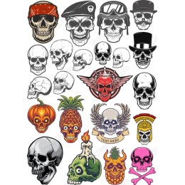 Ultimate Skull Clipart Collection - 20 Unique