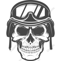 Skull with Helmet