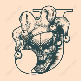 Dark Jester Skull