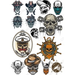 Skull Clipart Bundle