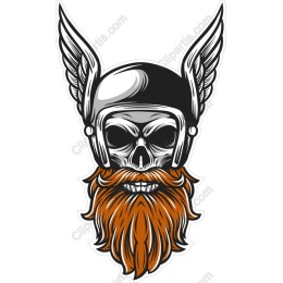 Viking Skull with Wings