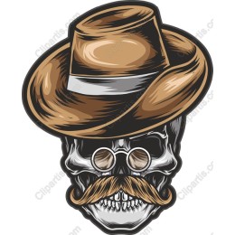 Dapper Skull Cowboy Hat