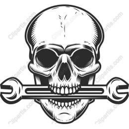 Skull and Wrench
