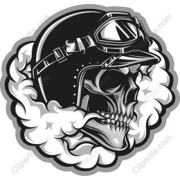 Skull Motorcycle Helmet