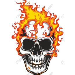 Flaming Skull