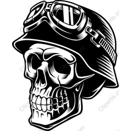 Vintage Military Skull