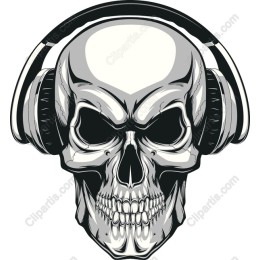 Skull with Headphones
