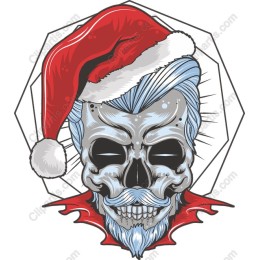 Spooky Santa Skull