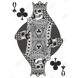 Creepy Queen of Clubs