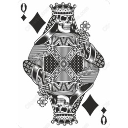 Queen of Diamonds Skull