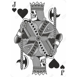 Skeleton King of Hearts