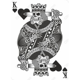King of Hearts Skull