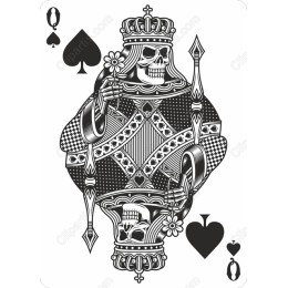 Skull Queen of Spades