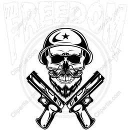 Rebel Skulls: Military Helmet