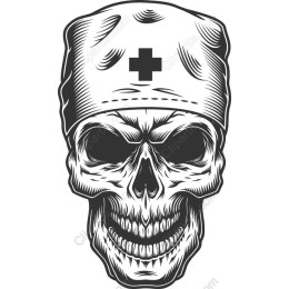 Edgy Nurse Skull