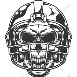 Skull Football Helmet