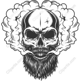 Skull & Smoke - Edgy Monochrome