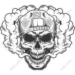 Urban Skull with Smoke