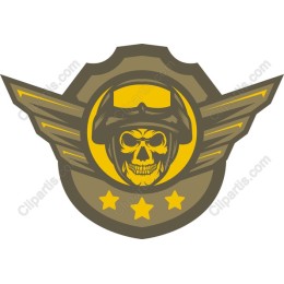 Skull Pilot Badge
