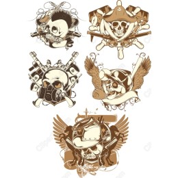 Skull Legends: Edgy Clipart Bundle