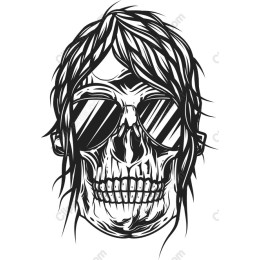 Skull with Sunglasses
