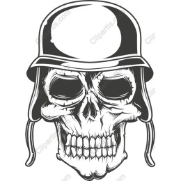 Skull with Helmet
