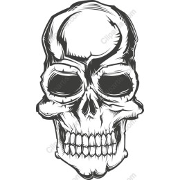 Edgy Skull - Detailed