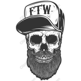 FTW Skull and Bearded Gentleman