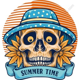 Summer Time Skull