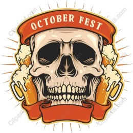 October Fest Skull