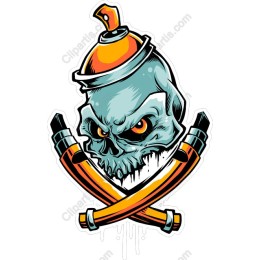 Urban Skull Spray Paint