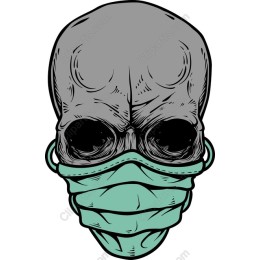 Masked Alien Skull