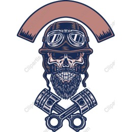 Vintage Skull Aviator
