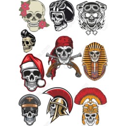 Skull Clipart Set - Unique