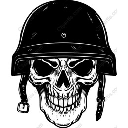 Skull in Helmet