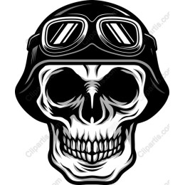 Vintage Skull Pilot