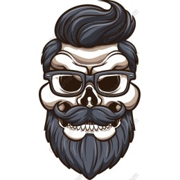 Hipster Skull