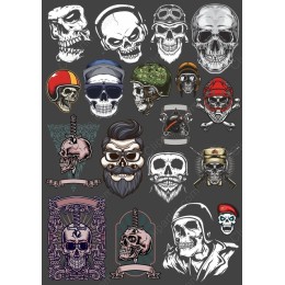 Skull Clipart Set - Premium s