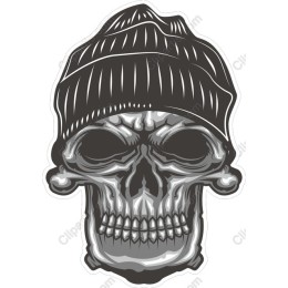 Stylish Skull with Beanie