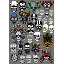 Skull Clipart Bundle - 30 Unique