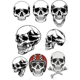 Skull Clipart Collection: Edgy Bundle
