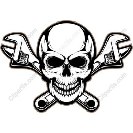 Skull and Wrench