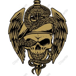 Skull and Snake