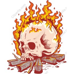 Fiery Skull