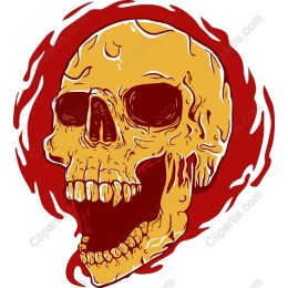 Fiery Skull
