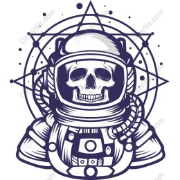 Cosmic Skull Astronaut